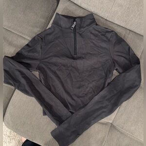 Balance Athletica Black Quarter-Zip Long Sleeve Top